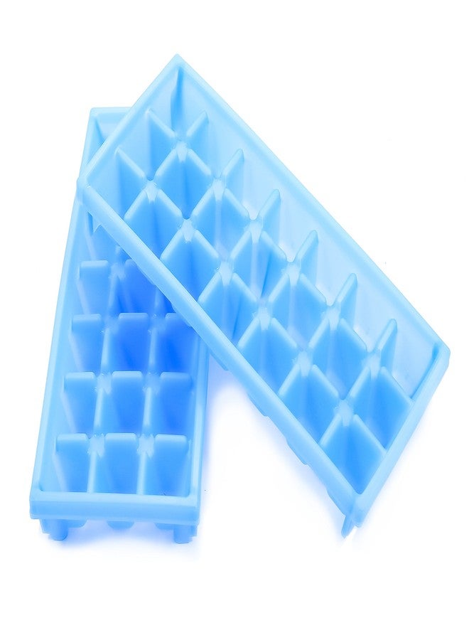 Camco Stackable Miniature Ice Cube Tray for Compact Spaces, 2-Pack (44100), Blue - Image 2