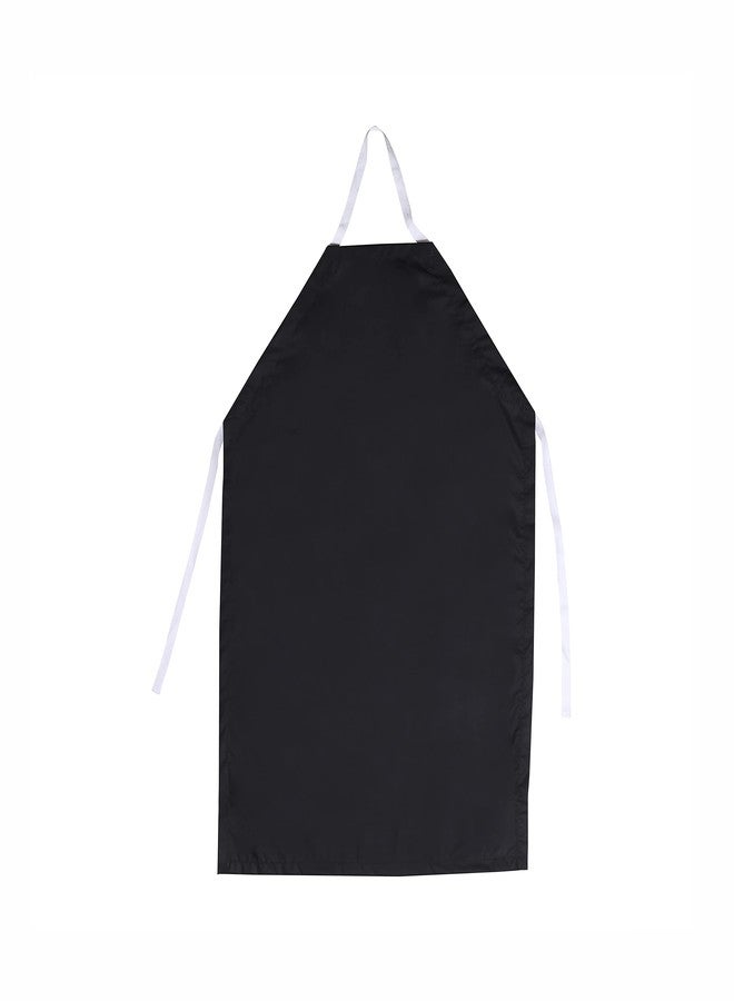 EISCO Black Rubber Bib Apron, Small (24"W x 30"L) - Image 1