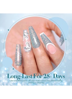 Born Pretty Reflective Glitter Gel Nail Polish Shimmer Sequins Sparkly Shiny Disco Dj Glitter Sequins Nail Polish 6Pcs 10Ml  - Image 3