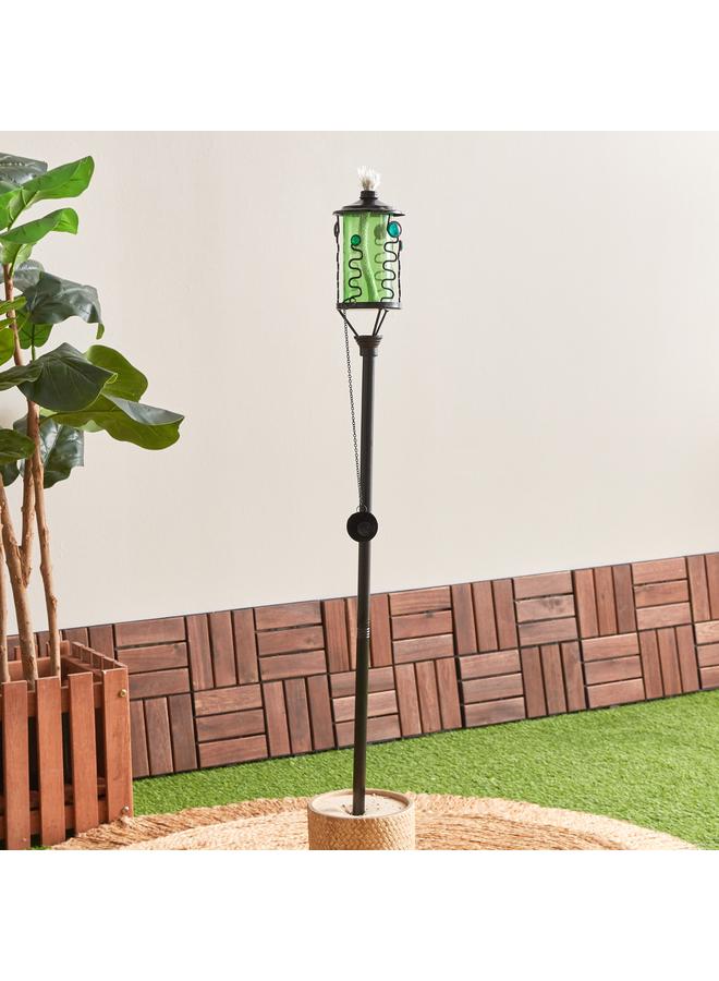 Eden Glass Torch With Metal Stand 9X9X171 Cm - Image 1