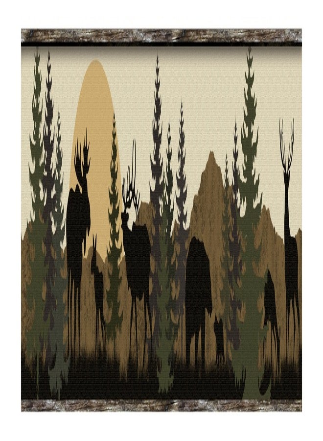 York Wallcoverings LM7946BD Brown Scenic Silhouette Wallpaper Border - Image 1