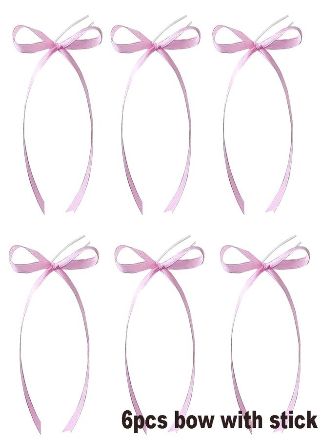 DiDida Coquette Vintage Cake Topper with Happy Birthday Sign - Ribbon & Heart Design (Pink) - Image 5