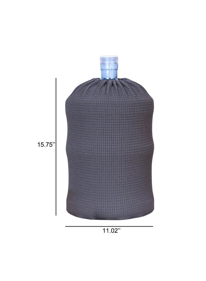 Zuyyon Water Dispenser Barrel Cover For 5 Gallon Bottle Fabric Cooler Dust Proof Covers Reusable Jug Home Office(Grey) - Image 2
