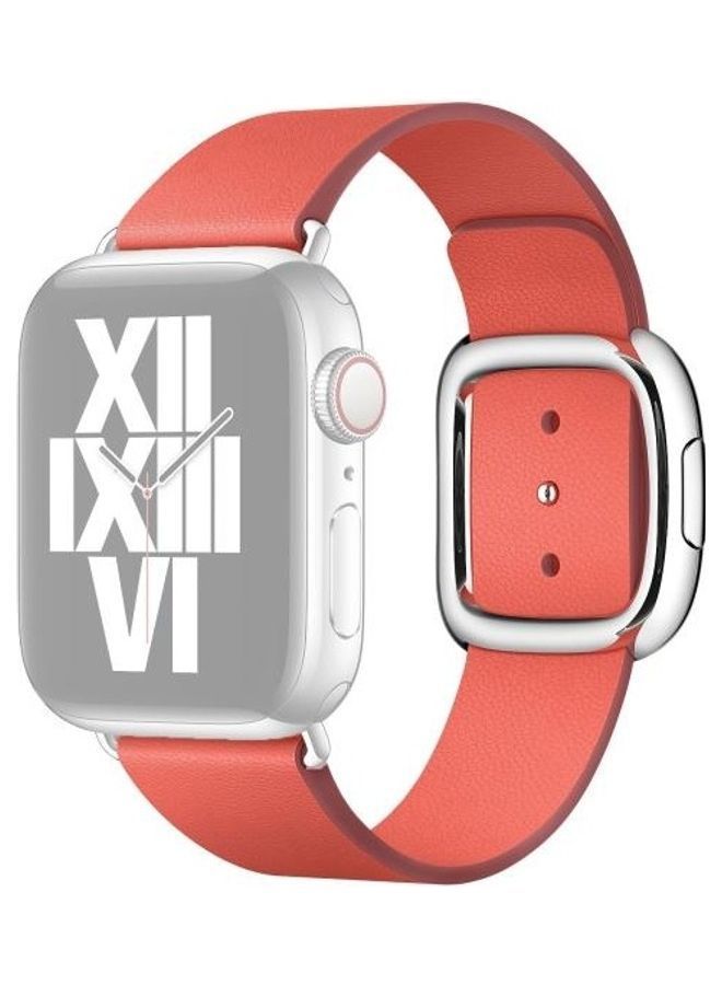 NIBEMINENT Modern Style Watchband For Apple Watch Series 7 41mm/6 & SE 5 4 40mm/3 2 1 38mm Watermelon Red - Image 1