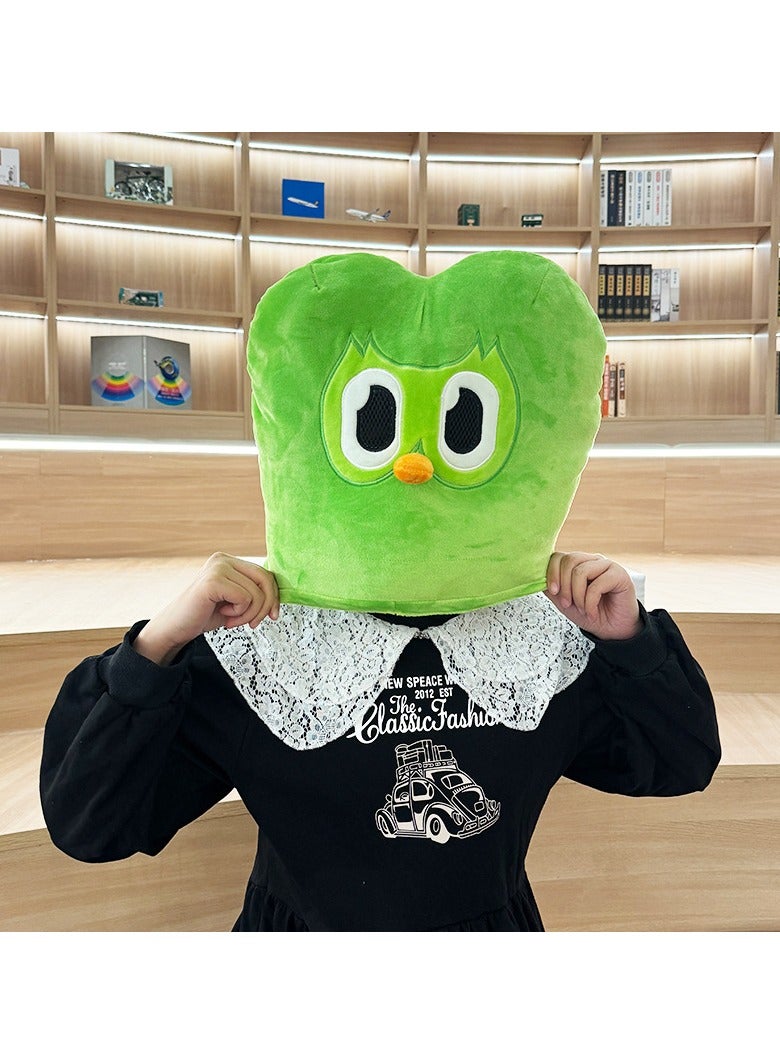 general Duo plushie of Duo the owl Green Owl Plush Headset Party Outfit can be gifted to friends and family - Image 1