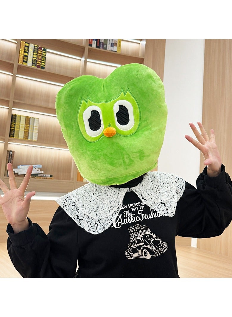 general Duo plushie of Duo the owl Green Owl Plush Headset Party Outfit can be gifted to friends and family - Image 3