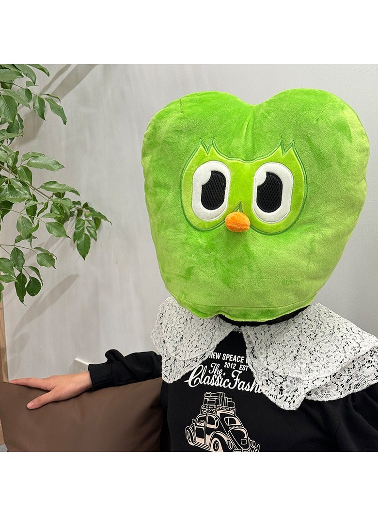 general Duo plushie of Duo the owl Green Owl Plush Headset Party Outfit can be gifted to friends and family - Image 4