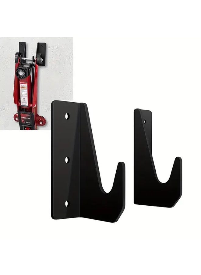 Heavy Duty Iron Ground Driver Bracket 1 Pair Wall Mounted Garage Storage Rack For Tools - Image 1