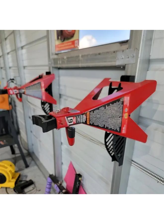 Heavy Duty Iron Ground Driver Bracket 1 Pair Wall Mounted Garage Storage Rack For Tools - Image 5