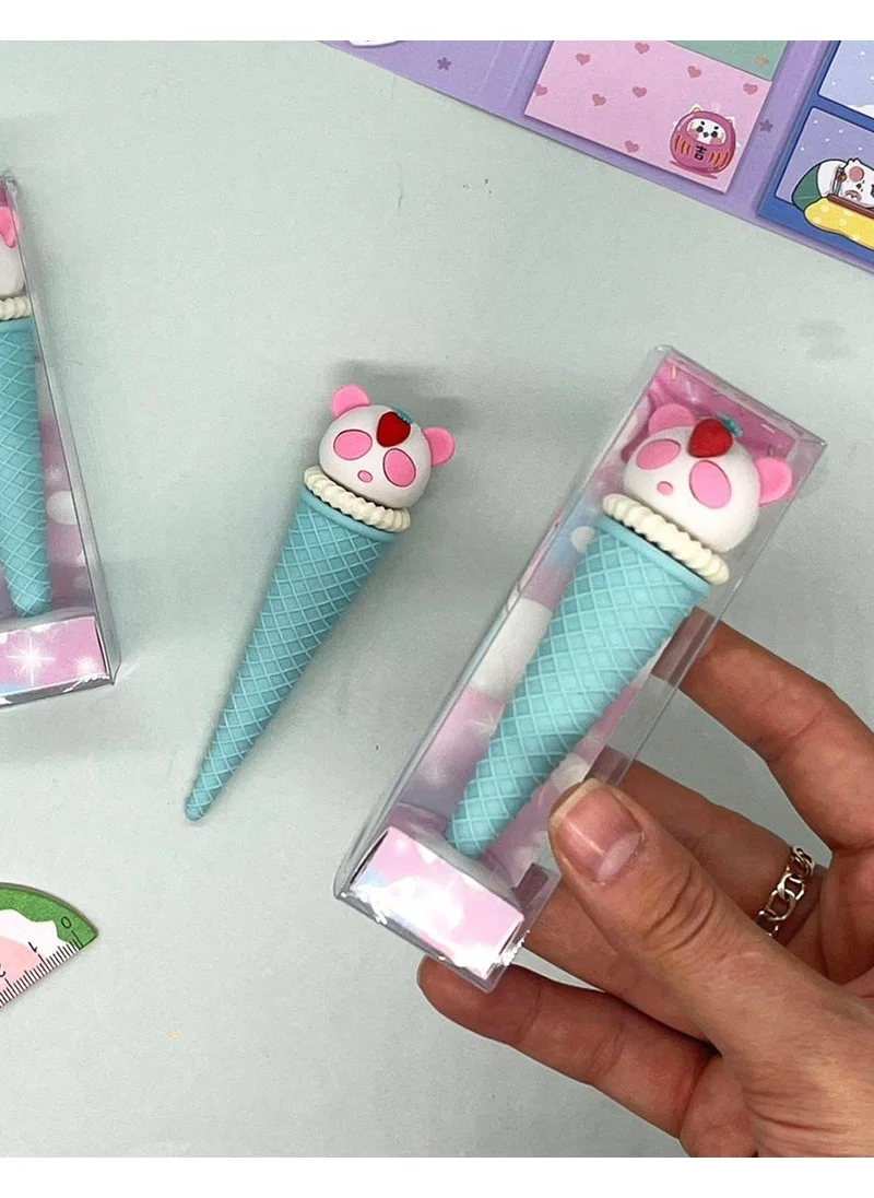 Kağıt Gemi Dükkan Blue Cat Cone Eraser