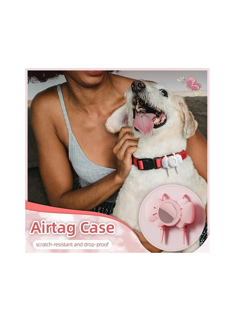 SYOSI Silicone Air Tag Case Fit for Apple Airtag Gps Tracker, Airtag Holder Waterproof, Full Body Covered with Adjustable Strap Design for Dog Cat Collar, Backpack, Luggage(Multi-Color)(4 Pack) - Image 3
