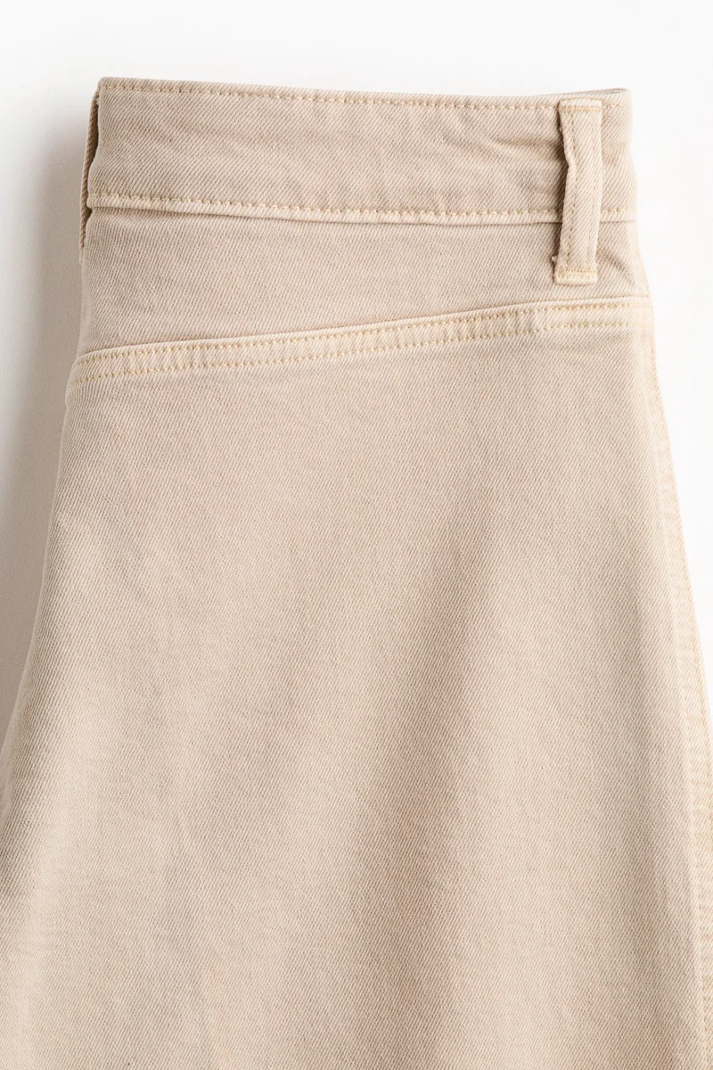 H&M  Wide High Waist Ankle Jeans for Women | Best Price UAE