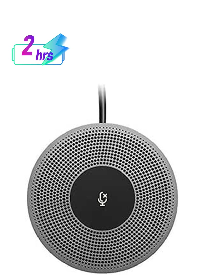 Logitech Expansion Mic for MeetUp, Plug-and-Play, Indicator Lights, Microphone Type Mono, Wideband, Noise Canceling, PC/Mac/Laptop/Macbook/Tablet - Black Grey - Image 1