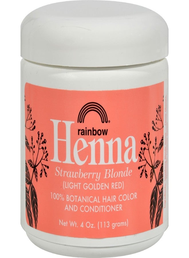 Rainbow Research Henna Hair Color and Conditioner Persian Strawberry Blonde- 4 oz - 100% Botanical Hair Color - Gently coats the hair shaft with 100% organic color - Image 1