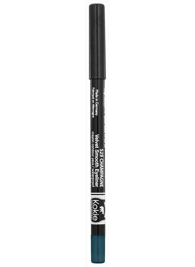 Kokie Cosmetics Waterproof Velvet Smooth Eyeliner Pencil, Forest Green, 0.042 Ounce  - Image 2