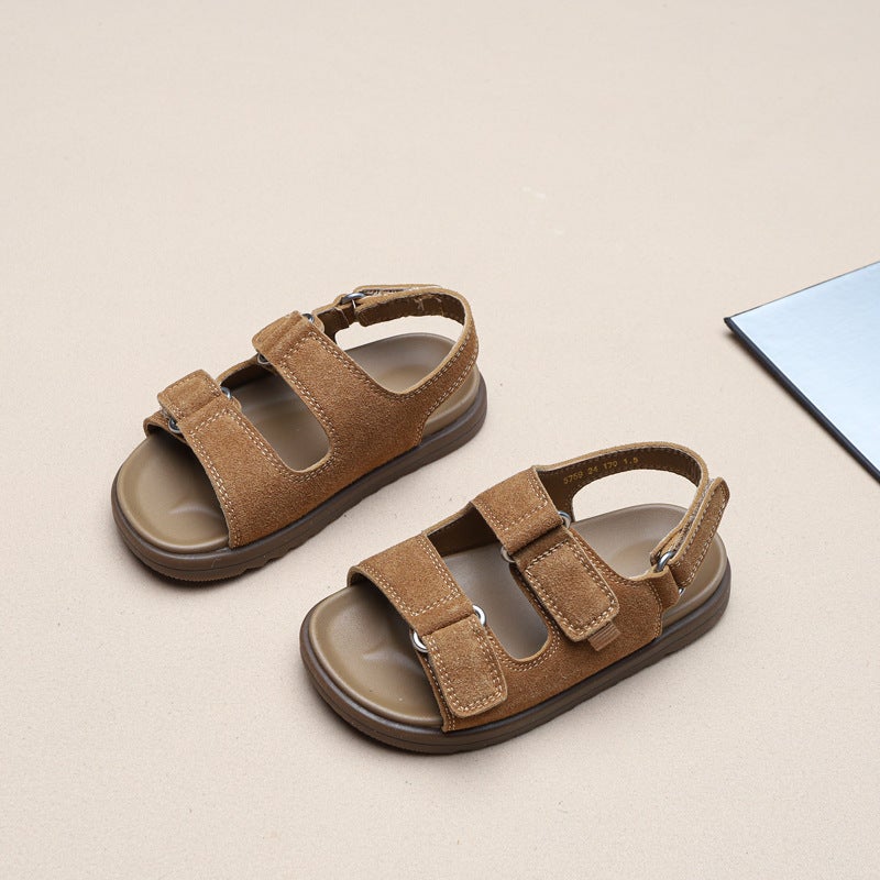 Children'S Sandals 2025 Hollow Open Toe Beach Shoes Girls' Fashionable All-Match Casual Non-Slip Baby Shoes - Image 5