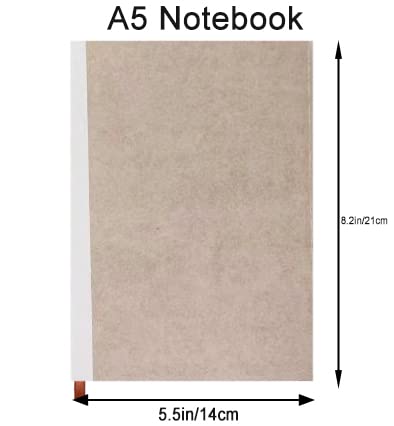 Mousbull Lined Refill Paper for Hardcover Leather Notebook, A5 Refill Page for Refillable Notebook with Pocket, 240 Pages Notebook Paper with Ribbon Bookmark - Image 2