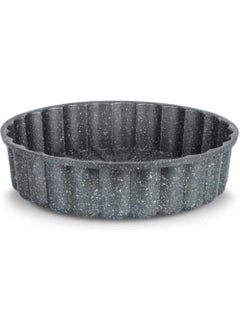 Laviss Granite Cast Iron Tart Mold Gray 26CM Sliced ​​Tart Pie Mold  - Image 2