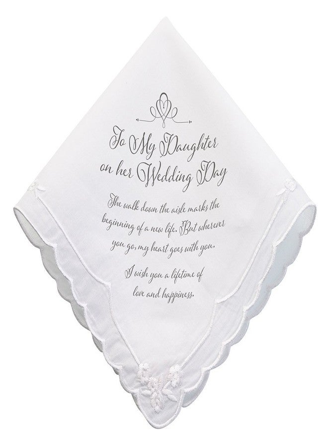 Lillian Rose mens Lillian Rose Daughter Verse Wedding Gift Keepsake Hankie, Multi-colour, One Size US, 6.5" - Image 1