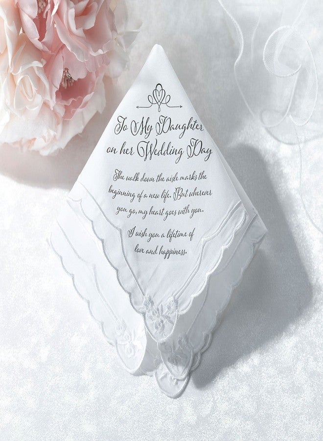 Lillian Rose mens Lillian Rose Daughter Verse Wedding Gift Keepsake Hankie, Multi-colour, One Size US, 6.5" - Image 2