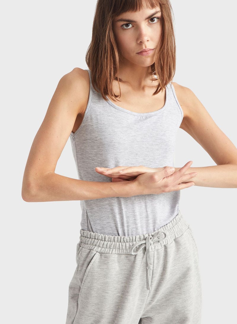 DeFacto Scoop Neck Tank Top - Image 1