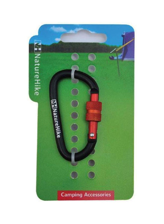 Naturehike 8cm D-type multifunctional hang buckle with lock | Outdoor Gear | Carabiner | Aluminum, Keychain Attachment, Lightweight and Compact - Image 1