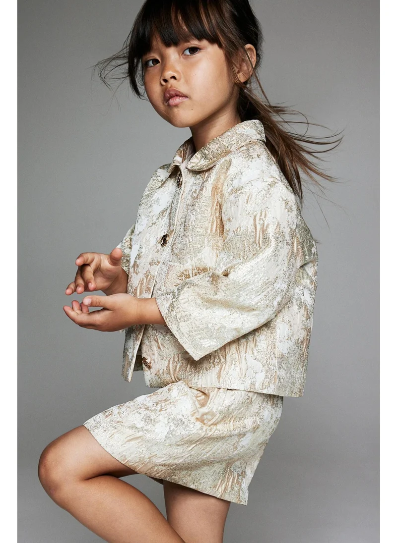 H&M Shimmering jacquard-weave skirt