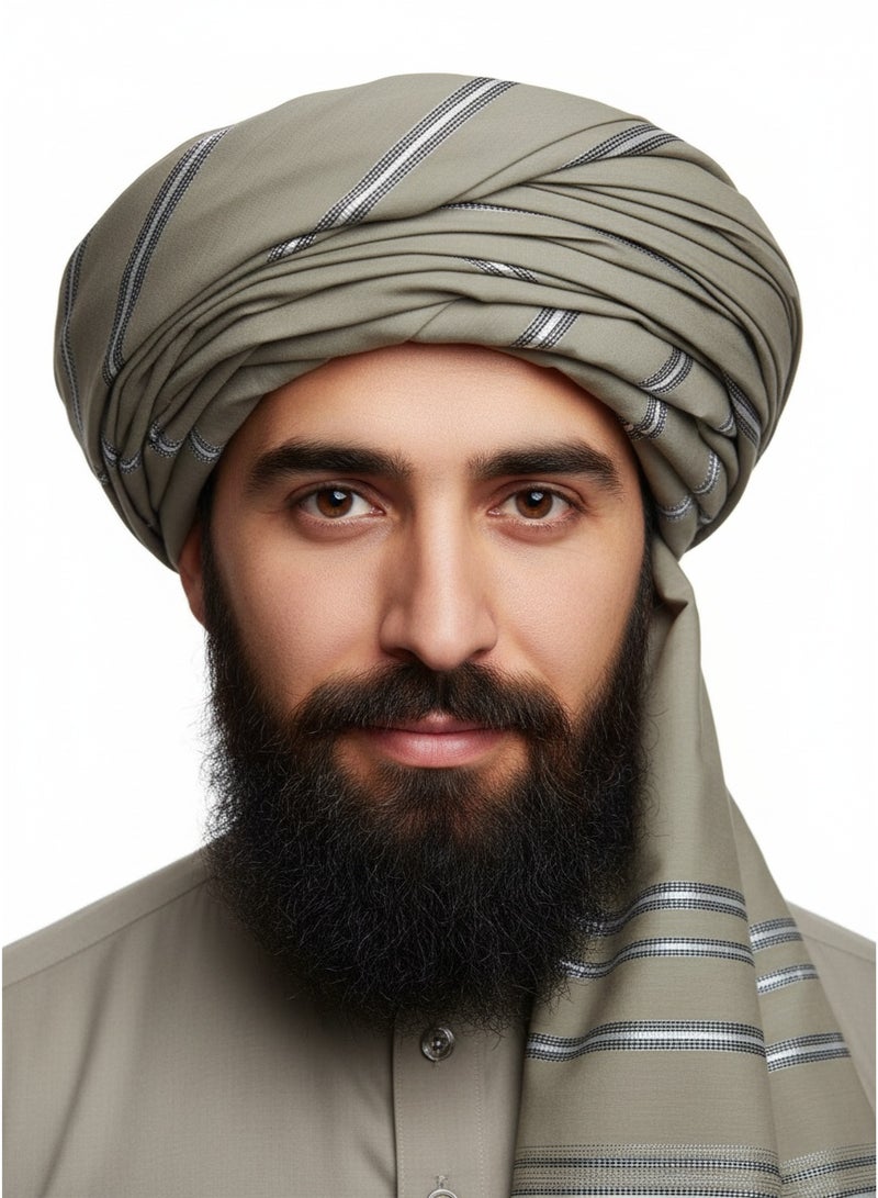عمامة تراث أفغاني مخططة - Image 2