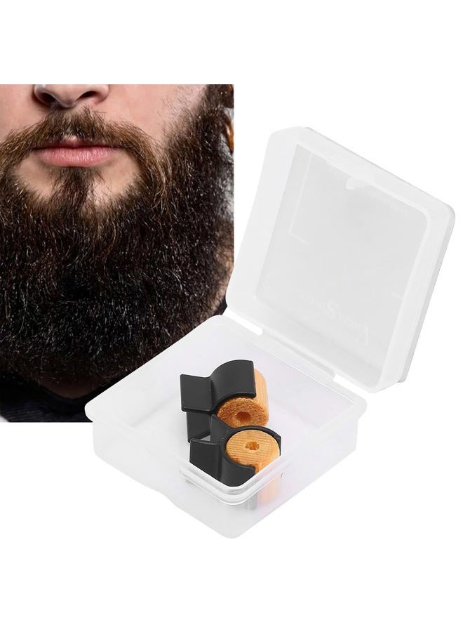 MADECA Mustache Shaping Tool for Men - Handlebar Beard Styling Template, Portable Curler and Training Wheels Gift - Image 1