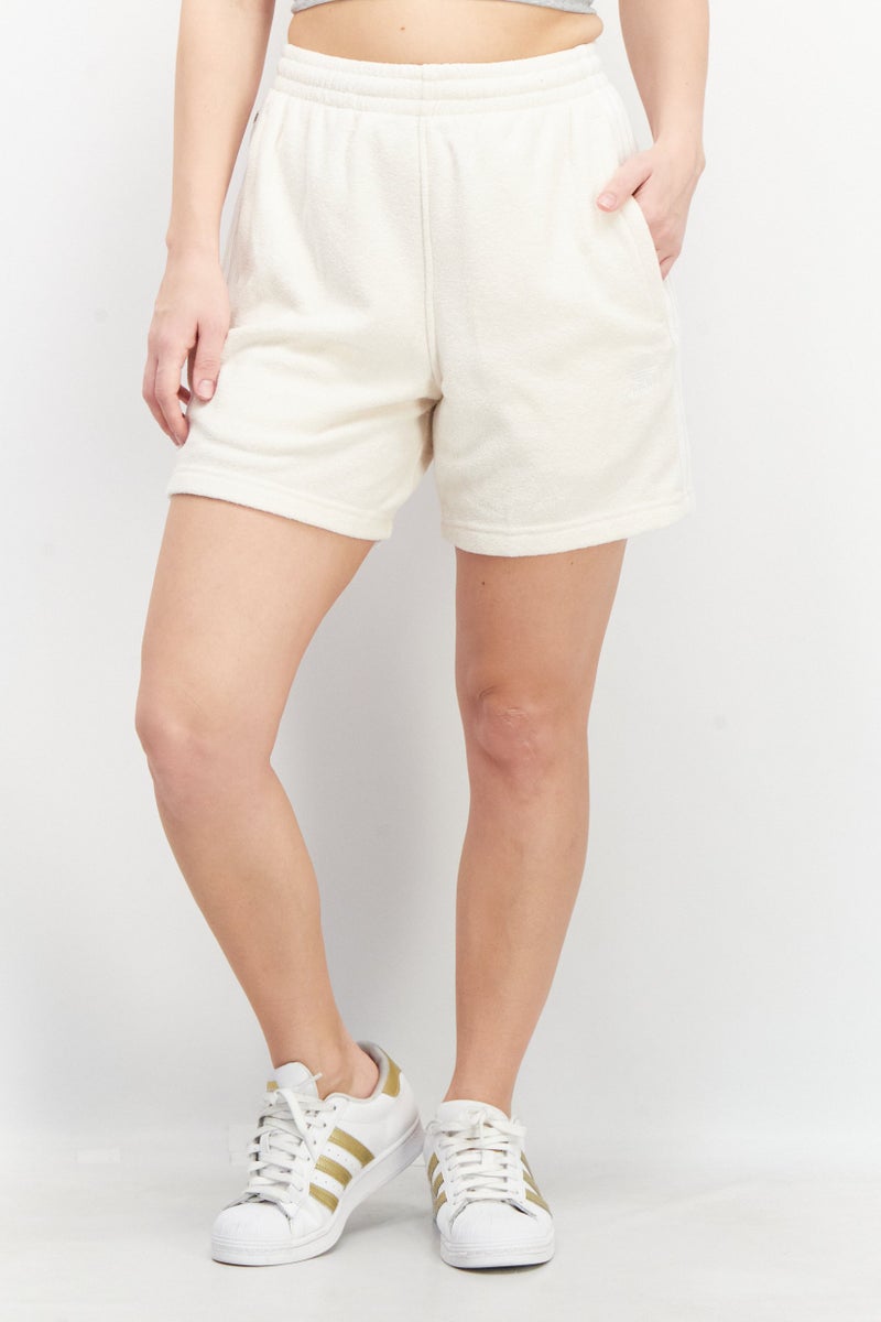 adidas Originals Women Sport Fit Training Shorts, Beige - Image 1