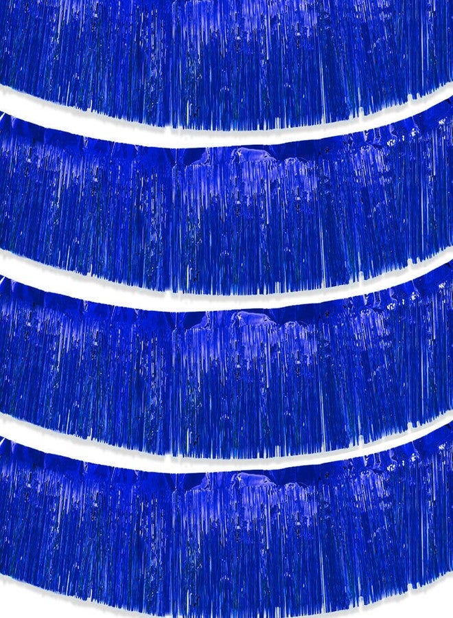 YESON Blue Parade Float Fringe, Banners,Blue Fringe Garland,For Parade Float Decorations,Graduation Ceremony Decorations Festival Celebration,11.8 in x 9.8 ft,4 pack - Image 1