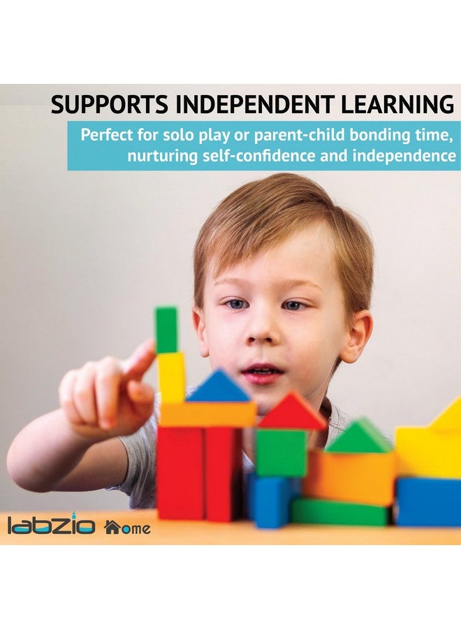 Labzio -Wooden Toy/Puzzle for Learning with Sorting and Stacking Geometrical Shapes and Colours for Children in a Fun Way. - Image 5