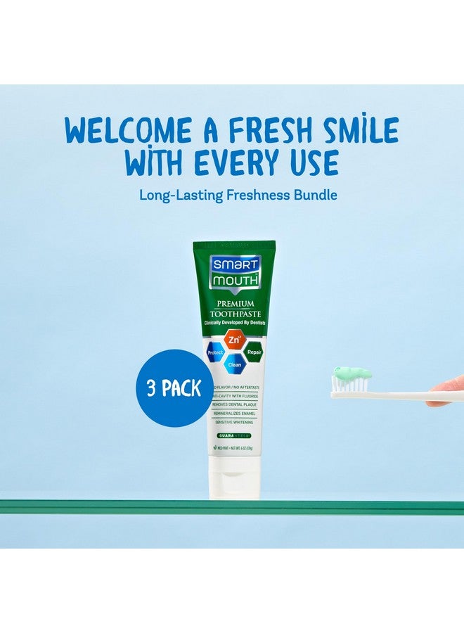 SmartMouth Toothpaste, Refreshing Mint, 6Ounce Tube (Pack Of 3) - Image 3