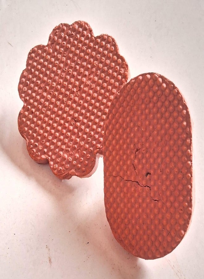 GREECHO Organic Mitti Foot Scrubber Natural Pumice Clay Stone Dead Skin Exfoliator Tool Handmade Terracotta Foot Scrubber Foot Heel Filer Scraper [ Pack of 2 ] - Image 5