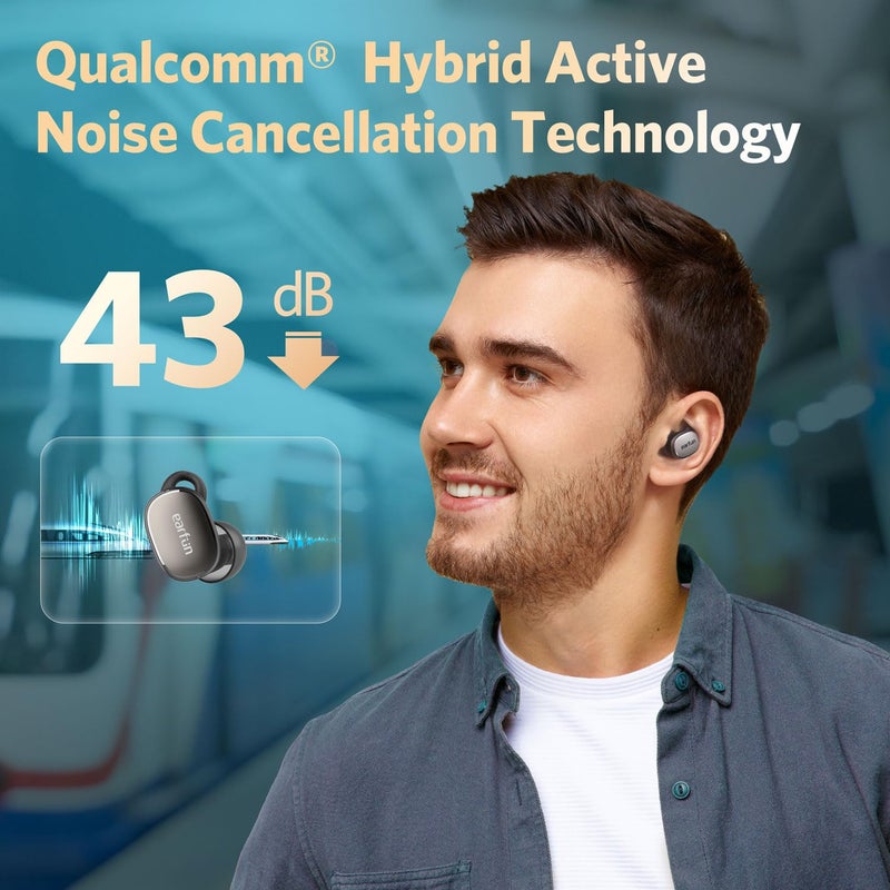 EarFun سماعات أذن وايرلس EarFun Free Pro 3 مع خاصية إلغاء الضوضاء، صوت عالي الدقة، صوت Snapdragon مع Qualcomm aptXâ„¢ Adaptive، 6 ميكروفونات ENC، سماعات بلوتوث 5.3، اتصال متعدد النقاط، تطبيق مخصص، شحن لاسلكي - Image 4