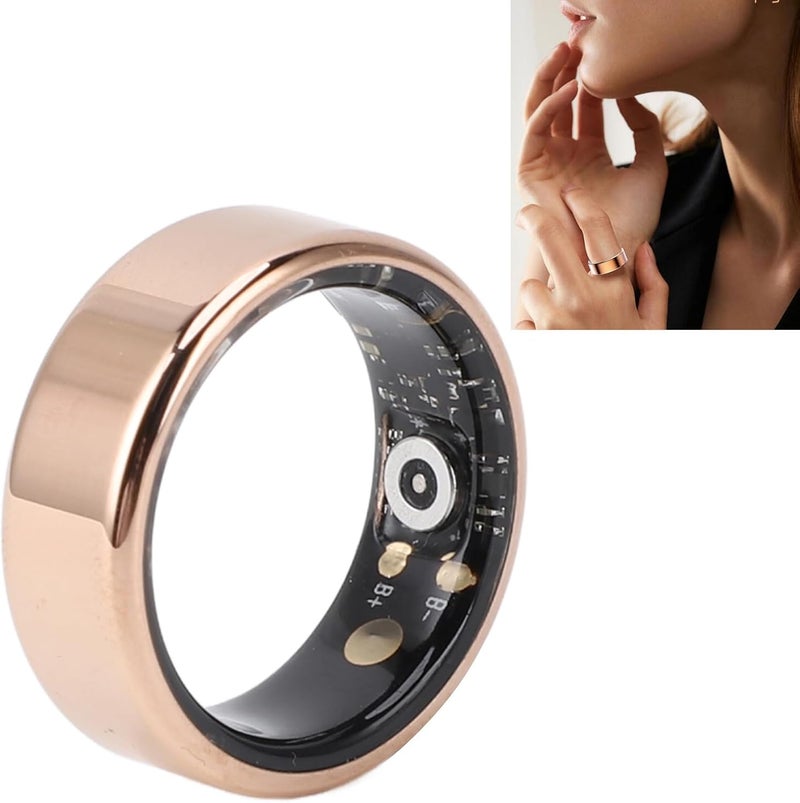 Smart Fitness Ring, Stylish Fitness Tracker Ring with Gold Pedometer for Sports - Image 5
