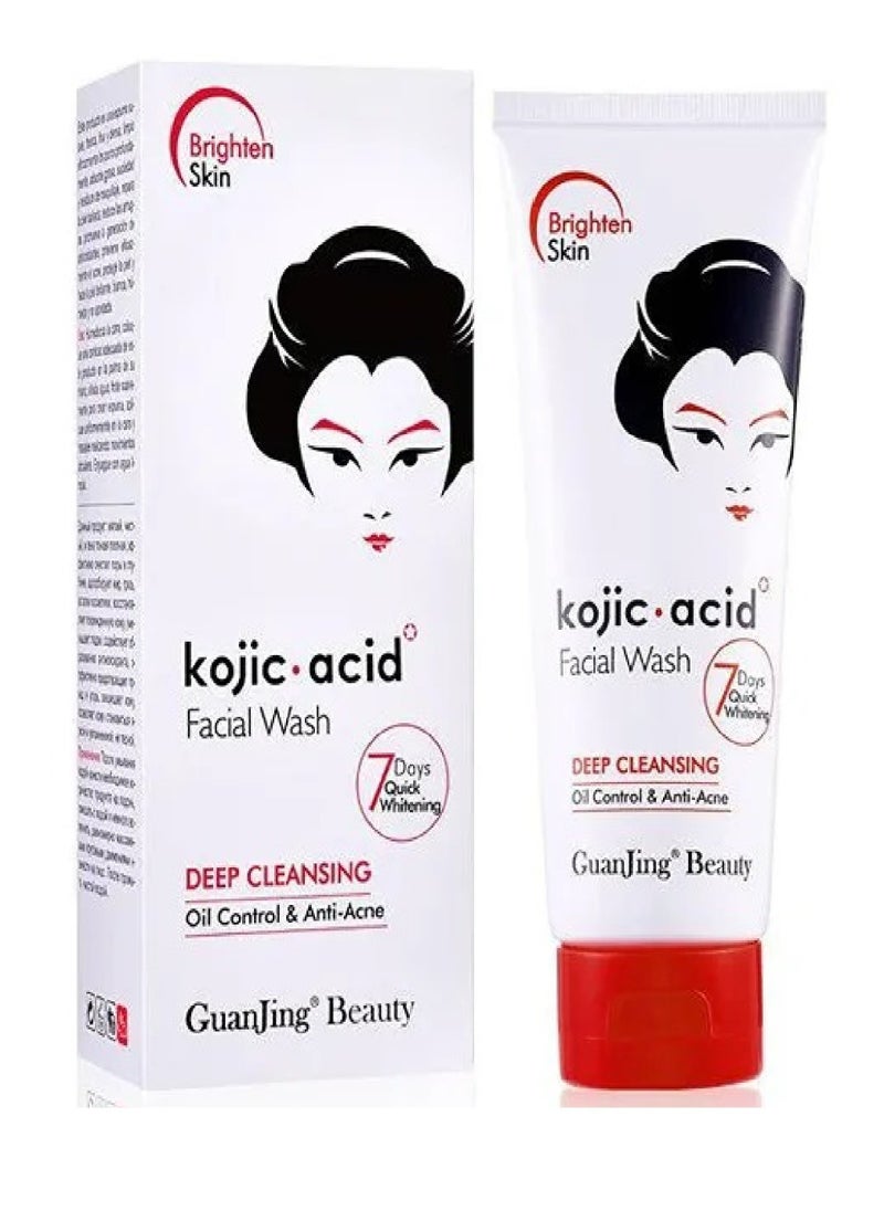 7 Days Whitening Kojic Acid Face Wash Deep Cleaning Oil Control Anti Acne Facial Cleanser 100g - pzsku/Z9309CA1FB731E067D89DZ/45/_/1734046336/e825e147-5162-416b-a5b3-6b36df8e8e03