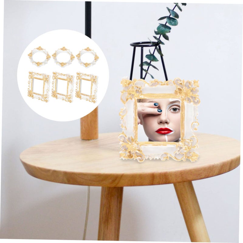 6 قطع إطارات صور صغيرة قديمة الطراز ديكور منزلي كلاسيكي لمشاريع الحرف اليدوية DIY - Image 4