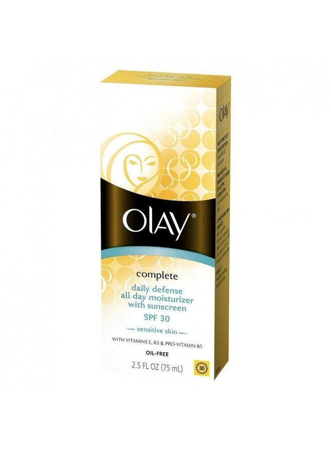 مرطب يومي كامل 30 ديفينس للأشعة فوق البنفسجية بعامل حماية من الشمس 30 للبشرة الحساسة، 2.50 أونصة (عبوة من 4 قطع) - Image 1