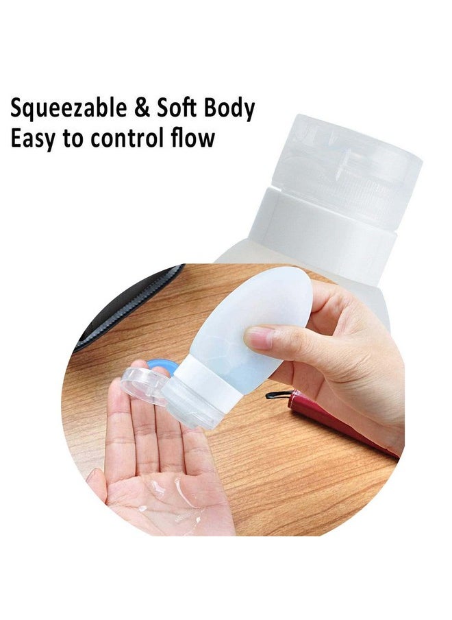 DIY Crafts Transparent Tube Silicone Refillable Travel Containers, Squeezable Travel Hard Tube Cosmetic Toiletry Containers For Shampoo Lotion Soap Transparent Tube Hard Tube (Transparent, 3)  - Image 4