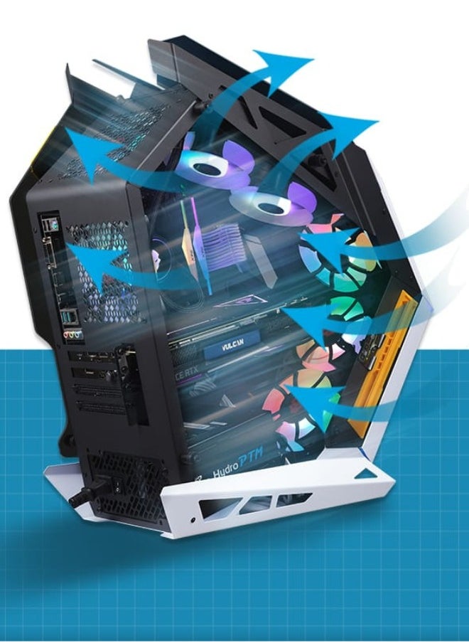 WJCOOLMAN Ultimate PC Gaming Rig: Intel i5, RTX 3050, 16GB RAM, 1TB SSD, and Advanced Cooling  - Image 3