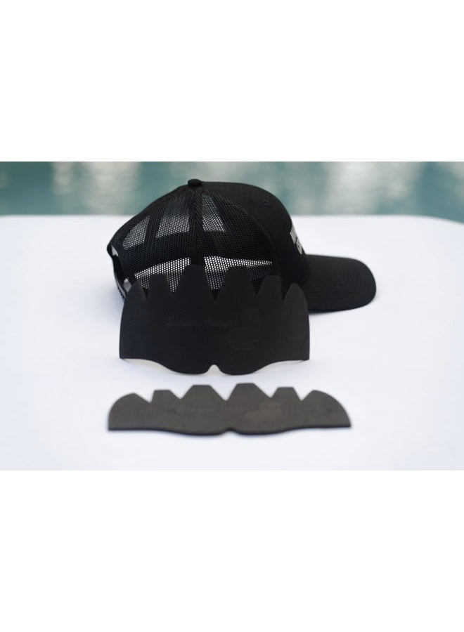 Shapers Image 3Pk. Truckers Mesh Caps Inserts| Hat Ball Caps Liner| Hat Padding, Black, 7 - Image 3