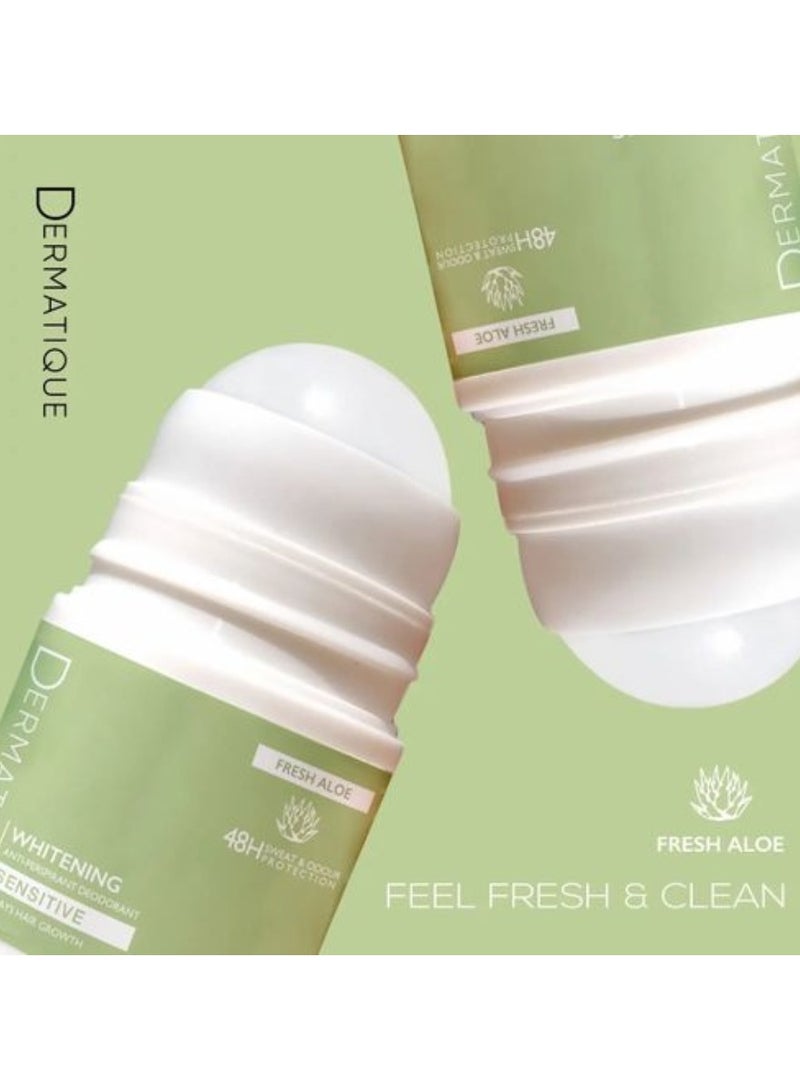 Dermatique whitening anti perspirant Deodorant - delays hair growth - fresh aloe - 40 ml