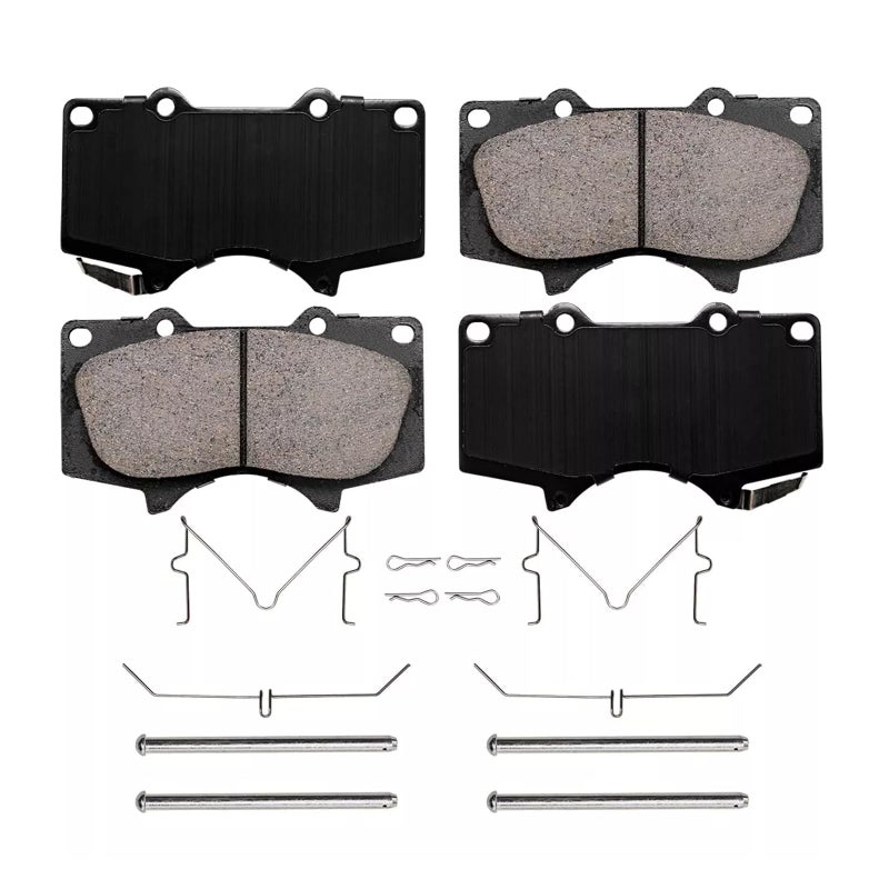 SUPLABEL HZ976 Premium Ceramic Disc Brake Pad Set Compatible With Select Lexus GX460 GX470 Toyota 4Runner FJ Cruiser Sequoia Tacoma Tundra FRONT