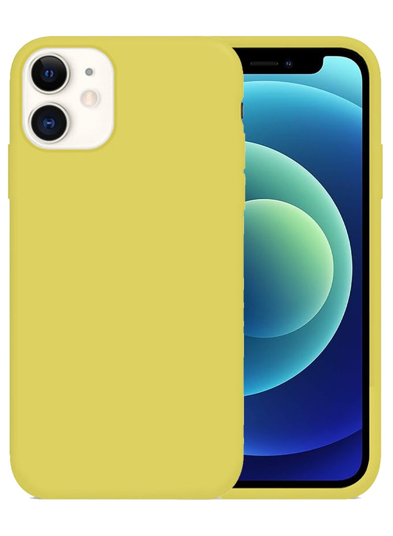 CATANES غطاء واقي ناعم من السيليكون لهاتف آيفون 12 ميني - أصفر - Image 2