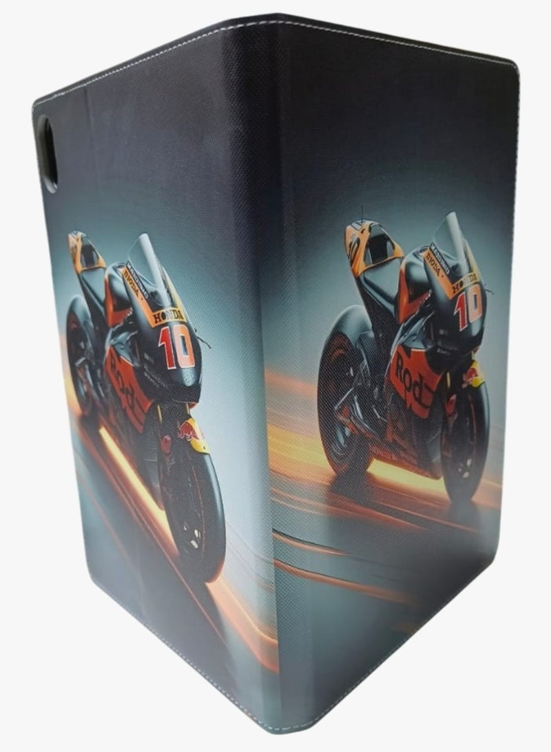 Bike Print design Flip case for iPad 10th Generation Case 2022 iPad 10.9 Inch Case, iPad 10 Case Slim Stand Protective Smart Cover for 10.9” iPad 10th Gen 2022 Release A2696 A2757 A2777 - Image 4