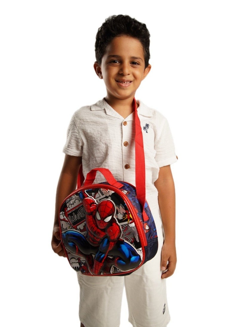 SPIDERMAN A beautifully designed 3D lunch bag with thermal insulation to keep food at the right temperature. - Image 1