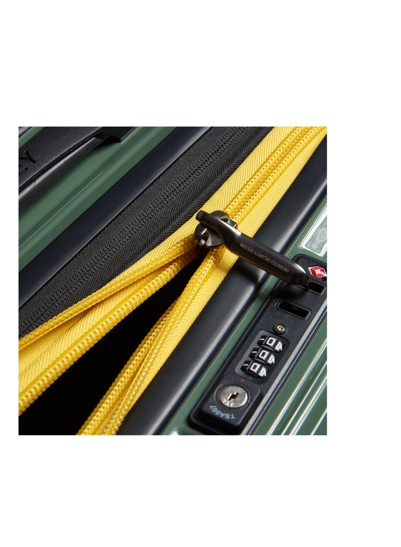 ديلسي _باريس حقيبة ترولي كابينة ريمبارت 55 سم قابلة للتوسيع بعجلات مزدوجة - لامع عسكري - Image 3
