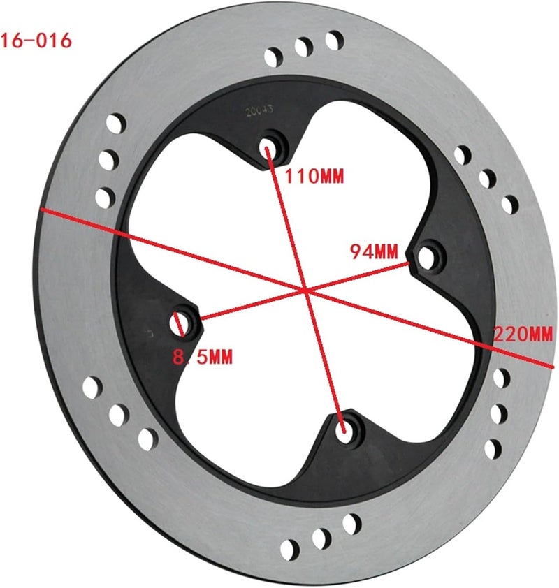 Wivplex Motorcycle Rear Brake Disc Rotor - Image 2