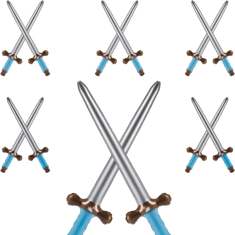 Xtlonbom 12 Pcs 24Inch Inflatable Swords Perfect Pirate Party Favors Party Supplies Birthday Decorations Swimming Pool Fun Cosplay Costume Accessories and Stage Props - Image 3